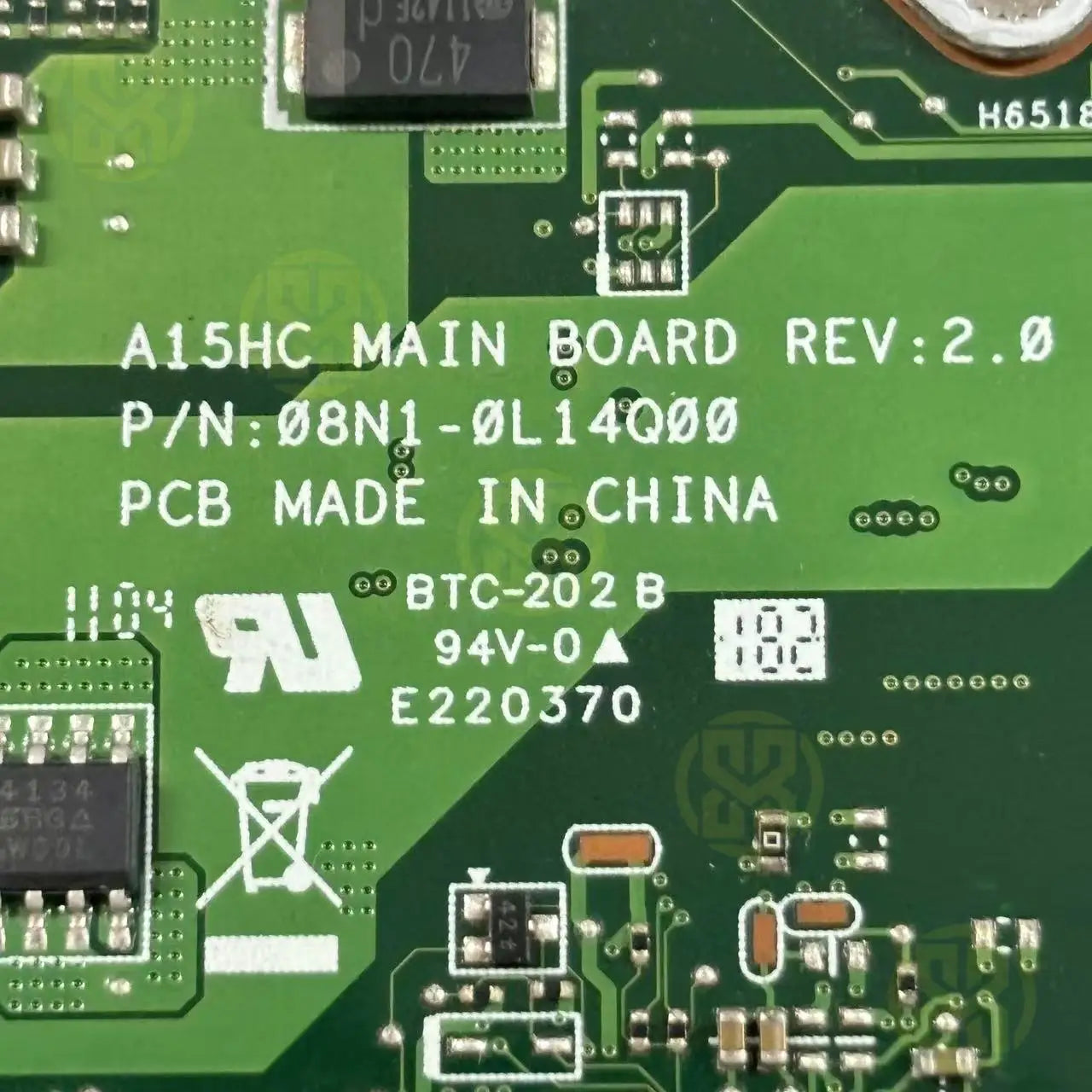 ASUS Laptop Motherboard A15HC MAIN BOARD 08N1-0L14Q00 Test OK