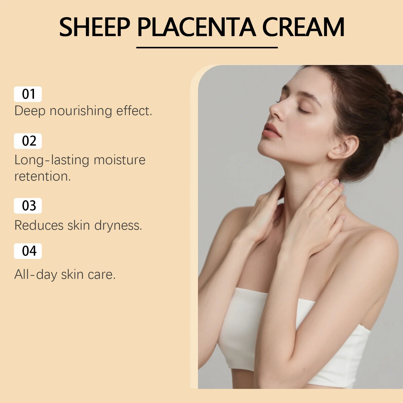 Hoygi Sheep Placenta Anti-Aging Firming Facial Cream 50g Anti-Aging Face Cream Zpaxo