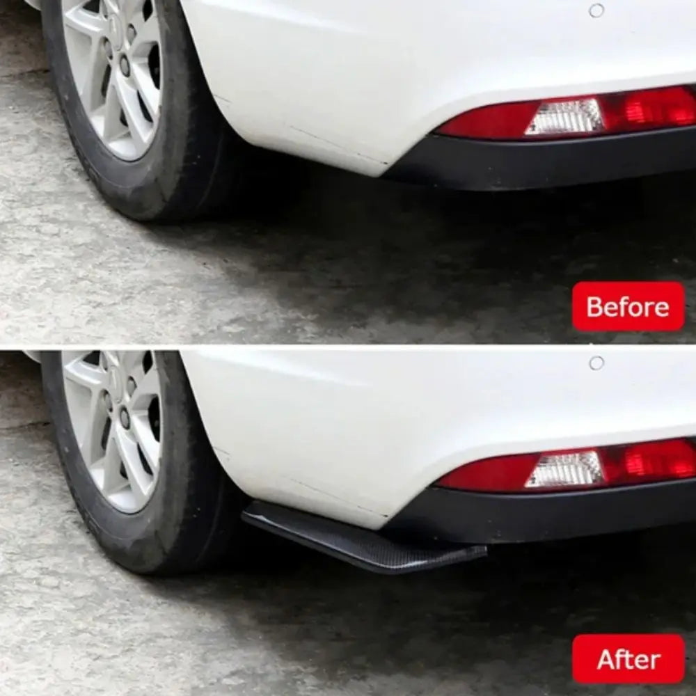Carbon Fiber Material Rear Corner Scratch Protector Diffuser Car Zpaxo