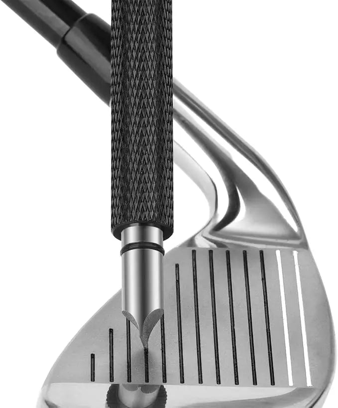 Golf Groove Sharpener – U/V/Square Wedge Regrooving Tool Golf Groove Sharpener Zpaxo black