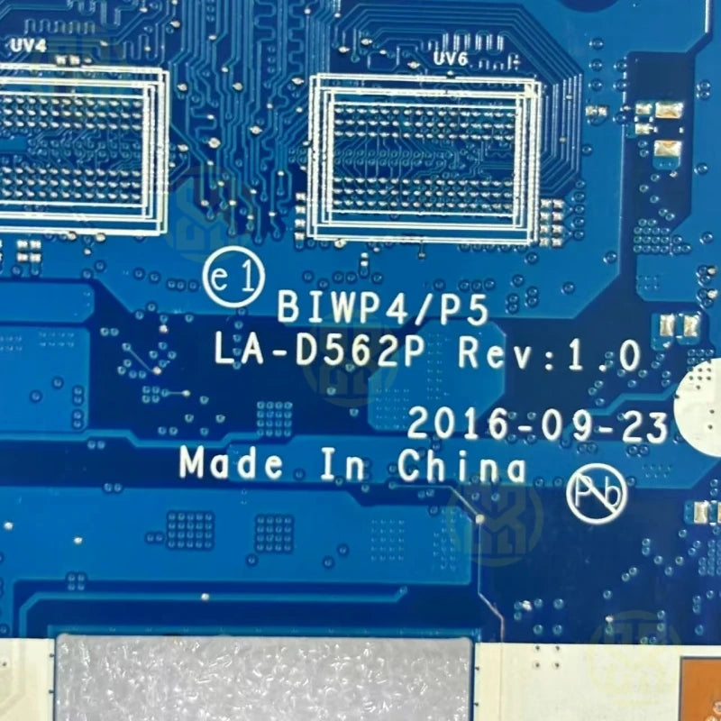 Lenovo Ideapad 110-15ISK Laptop Motherboard LA-D562P 5B20L82901