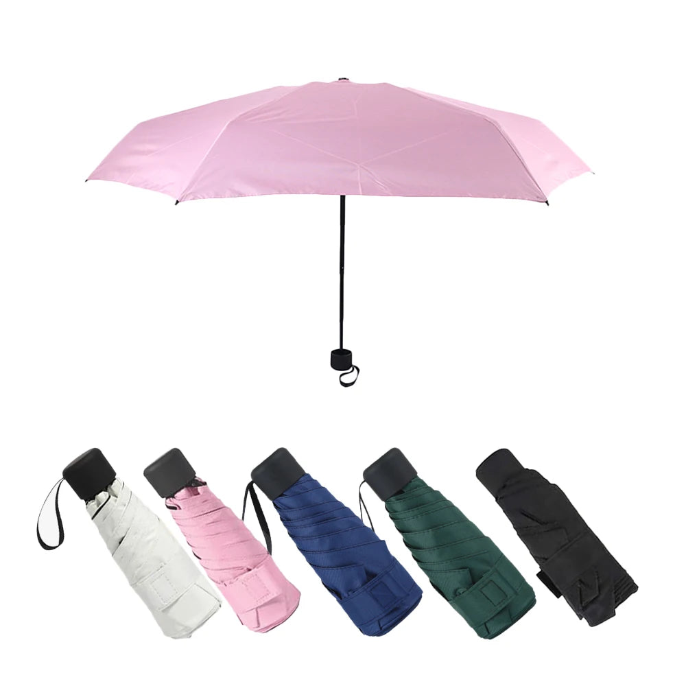 Compact Travel Umbrella Ultralight Folding Pocket Umbrella UV Rain Protection for Outdoor Sun&Rain Umbrella Lightweight Zpaxo