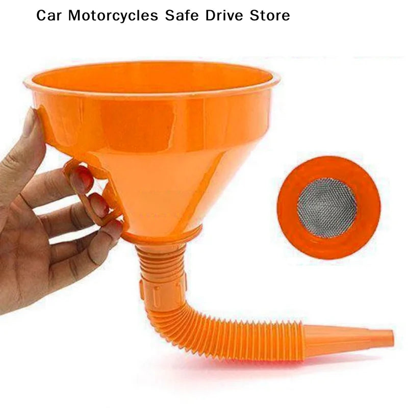 1 Engine Refueling Funnel Filter Car Motorcycle Truck Oil Gas Filling