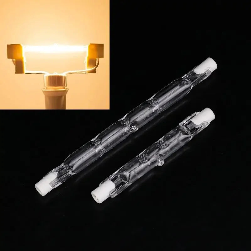 R7S Halogen Linear Light Bulb J 360 Beam Angle Ceiling Cabinet Desk Zpaxo