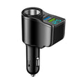 4-in-1 66W USB-C Car Charger with Voltage Display | Fast Charge Car Charger Zpaxo Black