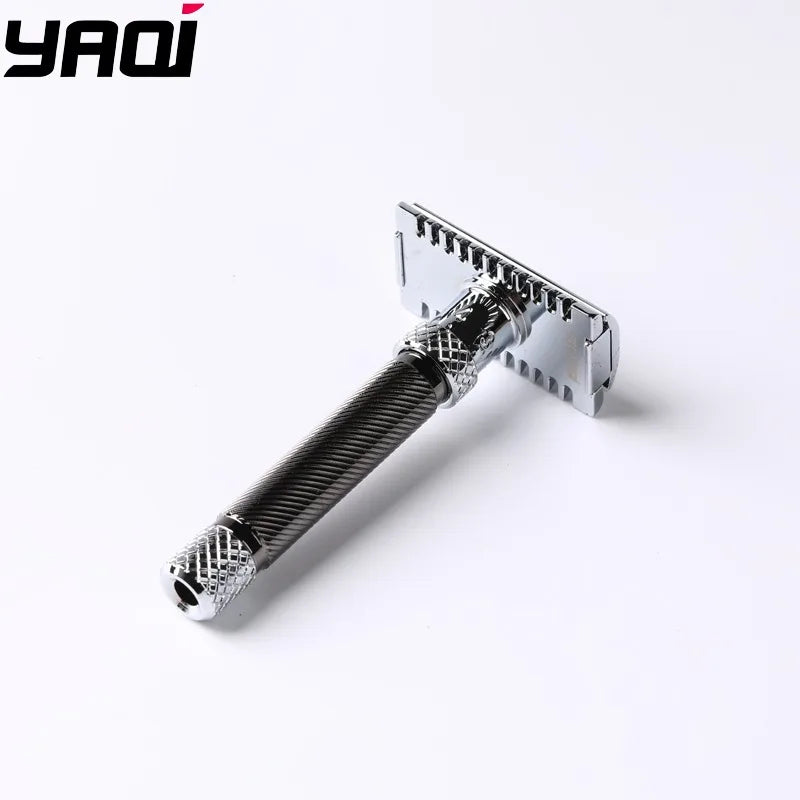 Yaqi Adjustable OC Gunmetal Double Edge Safety Razor for Men Adjustable Safety Razor Zpaxo RAA2402-OC-CG