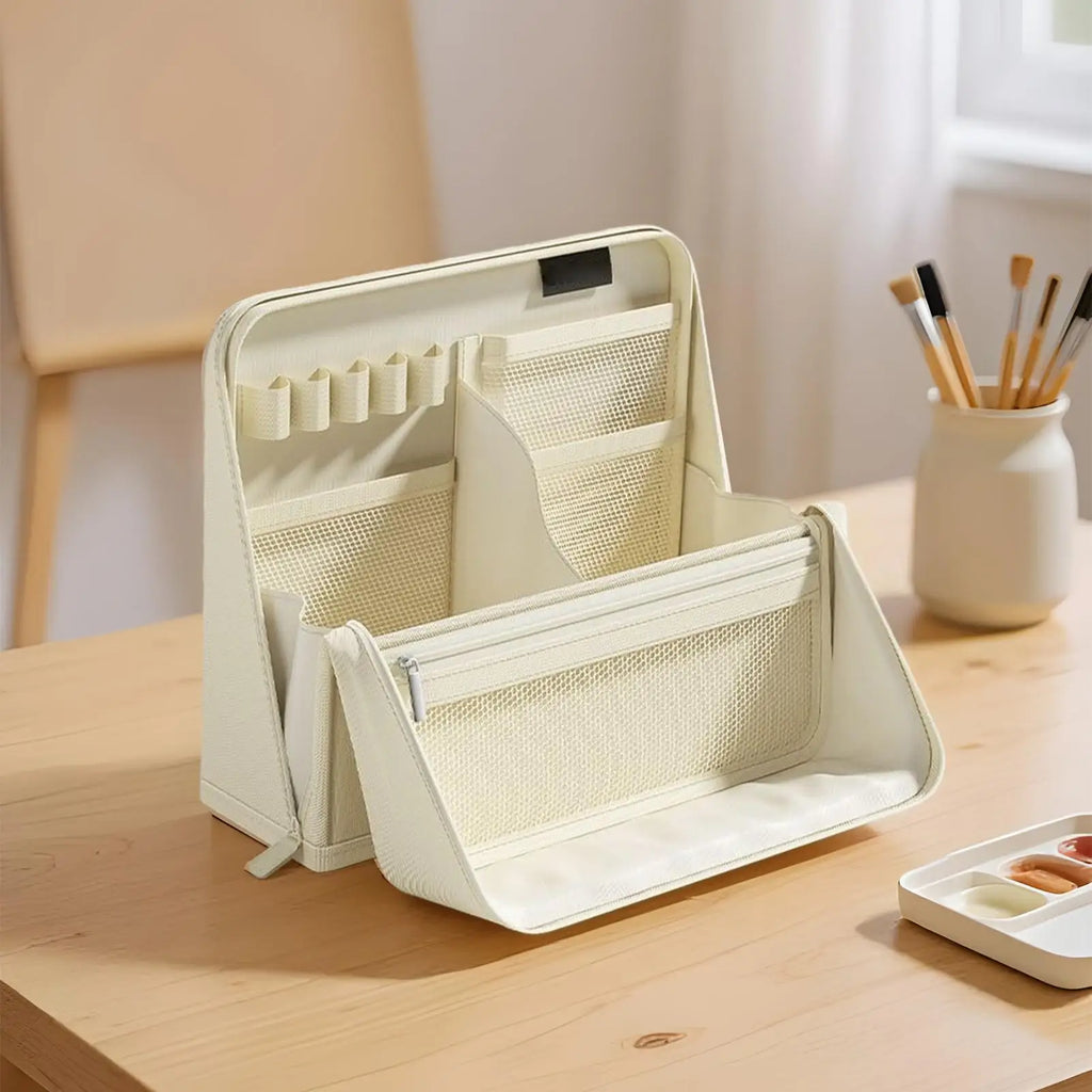 Large Capacity Pencil Case Aesthetic Waterproof Storage Organizer Standing Pencil Case Pen Holder for Stationery Supplies Home Zpaxo