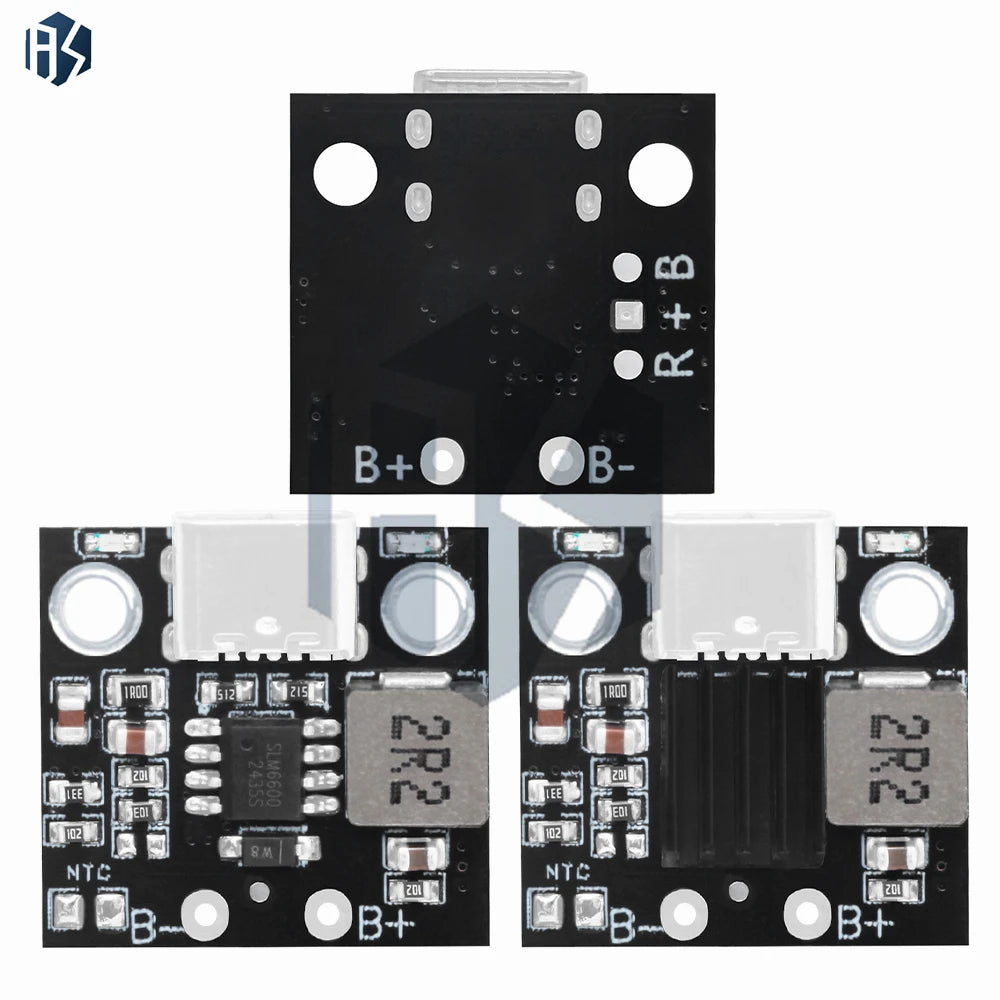 Type-C 1S Charge & Boost Power Module, 5V 2.8A/3.6A Output, with Dual Overcharge and Over-Temperature Protection Zpaxo