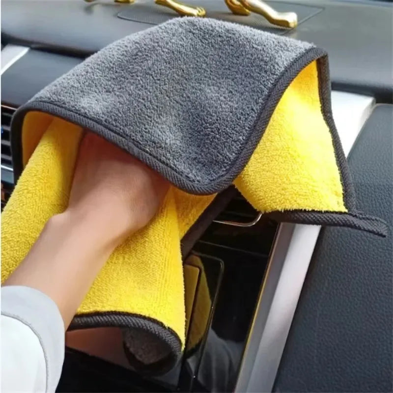Microfiber Car Wash Towels – Lint-Free Detailing Cloths 1/2/5 Pack