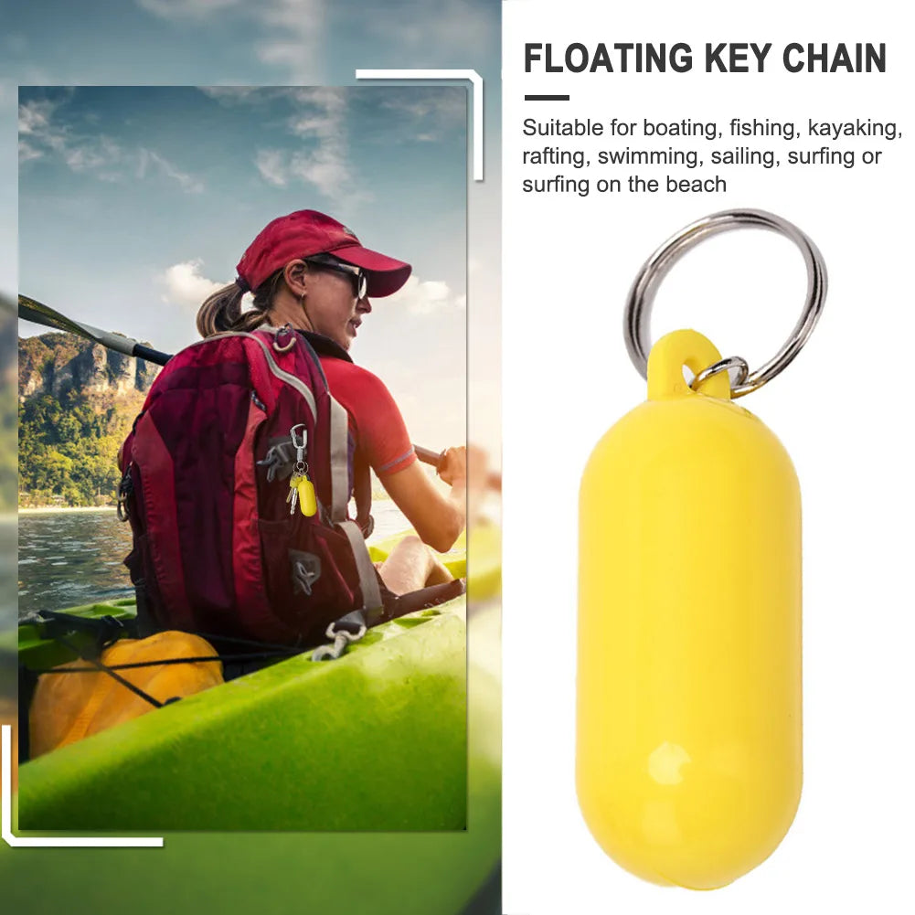 Float Canal Keychain Portable Floating Keyring Plastic Anti-lost