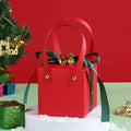 Christmas Apple Gift Box with Ribbon – Holiday Fruit Gift Wrap