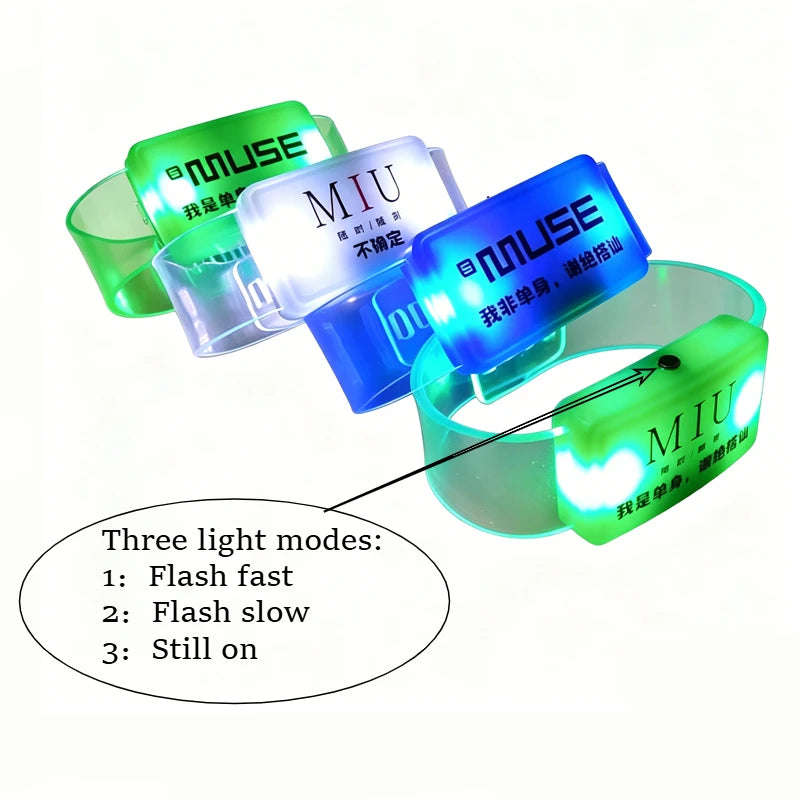 Customized Led Bracelet Glow Perfect Weddings Birthday Parties Party