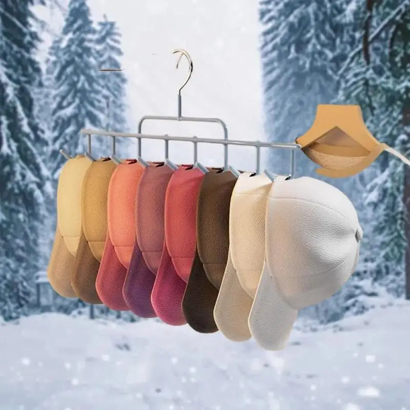 Hat Holder Instagram-style Cap Hanger Hooks Accommodates 8 Caps Dorm Zpaxo