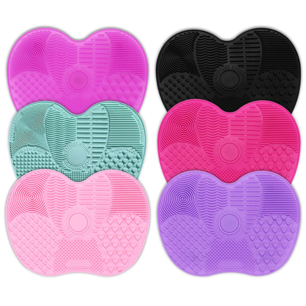 Silicone Makeup Brush Cleaning Pad Mat Brush Washing Tools Cosmetic Eyebrow Brushes Cleaner Tool Scrubber Board Makeup Cleaning Zpaxo
