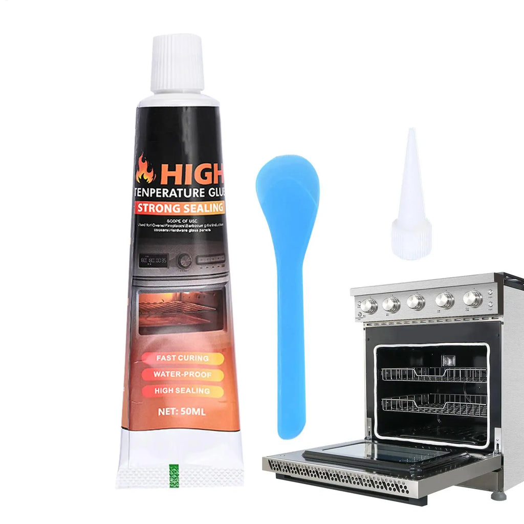 Heat Resistant Glue Temp Silicone Sealant Oven Panel Bonding Adhesive