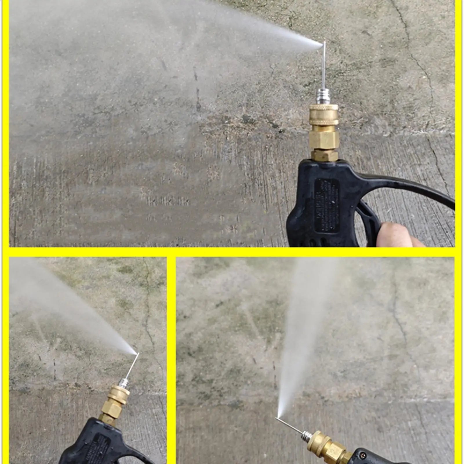 4-Piece Stainless Steel High-Pressure Washer Nozzle Kit Pressure Washer Nozzle Zpaxo