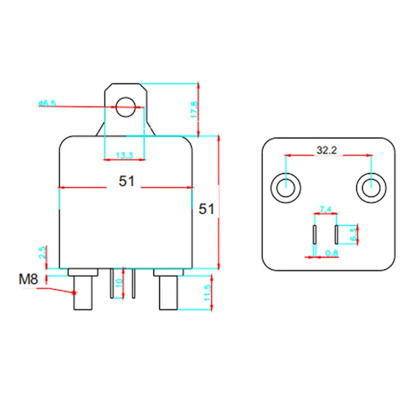 Dual Battery Isolator Relay 4-Pin 120A 200A 12V 24V Switch