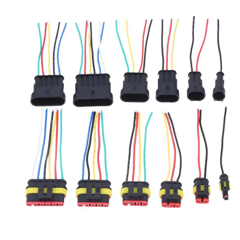 1–6 Pin Male/Female Electrical Connector Kit 18AWG | Car & Truck