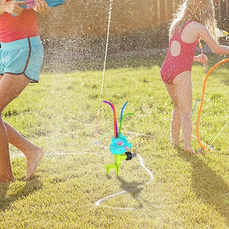 Water Sprinkler Kids Outdoor Toys Ages 4-8 Cute Animal Design Sprayer Zpaxo