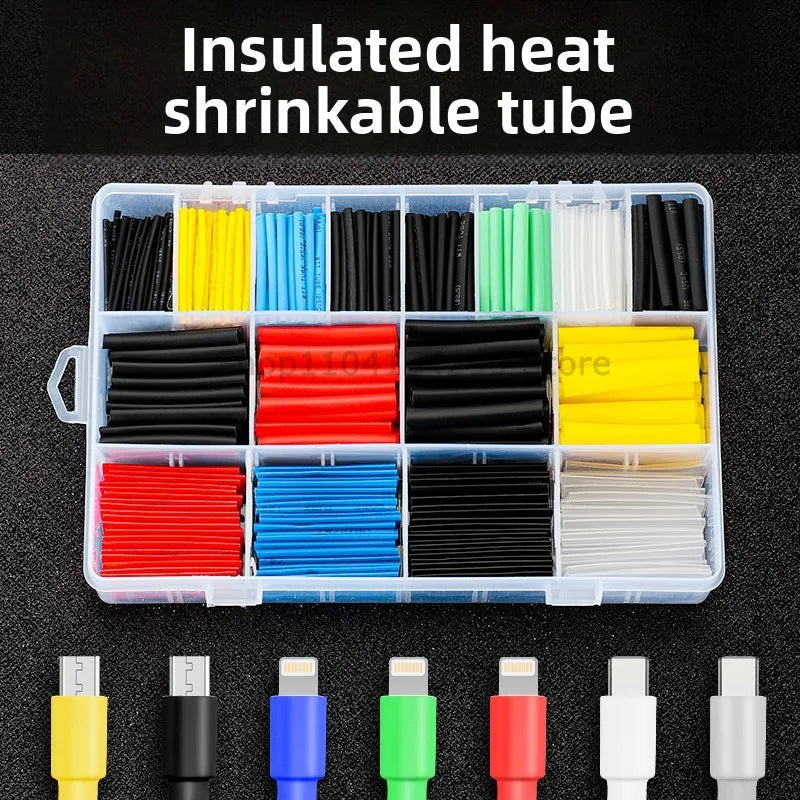 Thermal-Activated Cable Sleeve Shrinkable Wire Protector Kit Insulation Tubes for DlY Proiects Automotive Electronics Repair Zpaxo