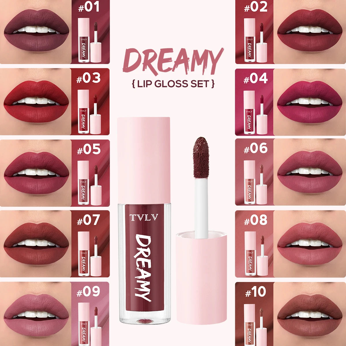 Matte Lip Gloss Long-lasting Waterproof Lightweight Natural Makeup