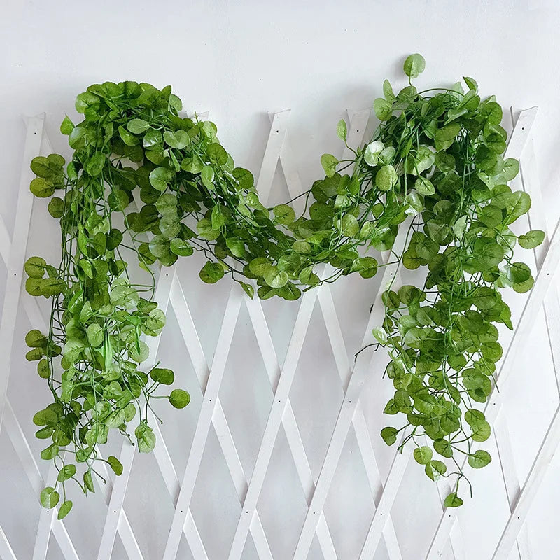 Artificial Liana Vine Fake Plants Lvy Leaves String Wedding Party Zpaxo Begonia leaf 12Pcs