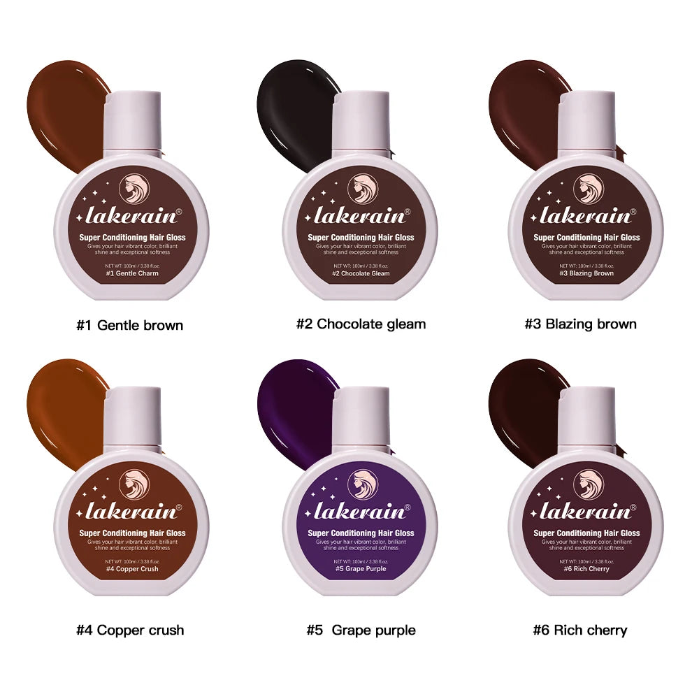 Glaze Super Gloss Color Conditioning Gloss Rinse Out Semi-Permanent Hair Gloss that Enhances Color and Boosts Shine & Hydration Zpaxo