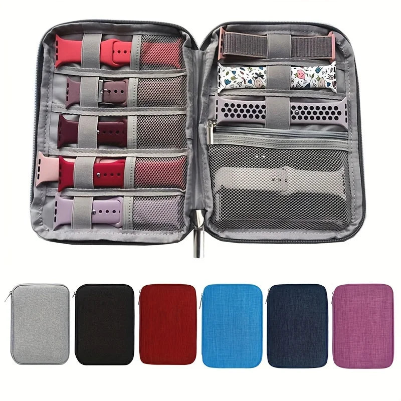 Watch Strap Storage Bag Travel Essentials Multi-pocket Cable