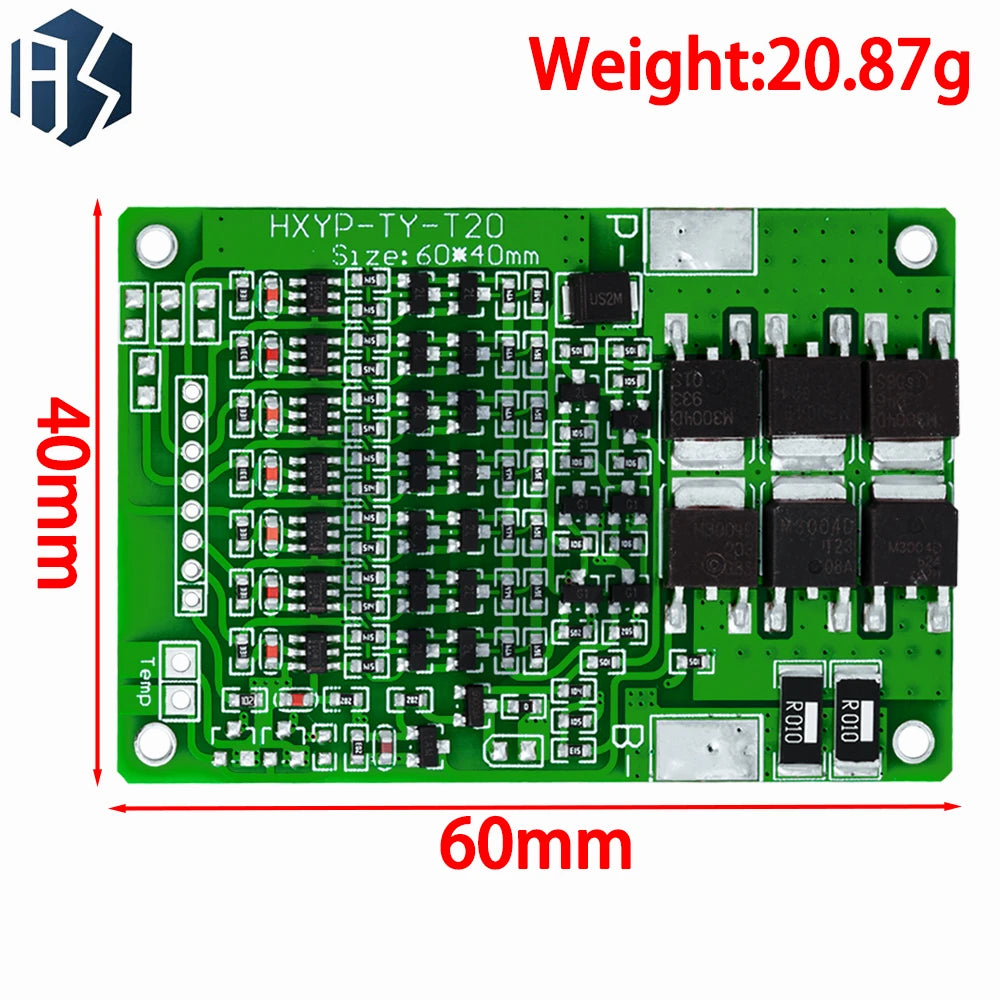 7S 25.9V 29.4V 7S 18650 lithium battery protection plate with balanced charge and discharge protection 15A current limit Zpaxo
