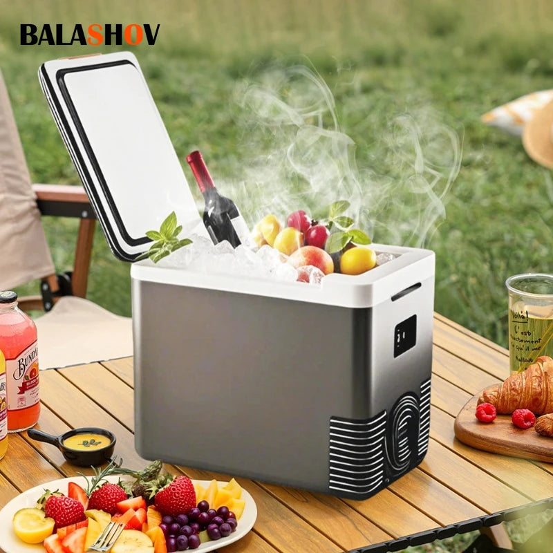 220V Home Refrigerator 12V Car Refrigerator Outdoor Freezer Heater 10L Mini Auto Cooler & Warmer Electric Fridge Portable Icebox Zpaxo