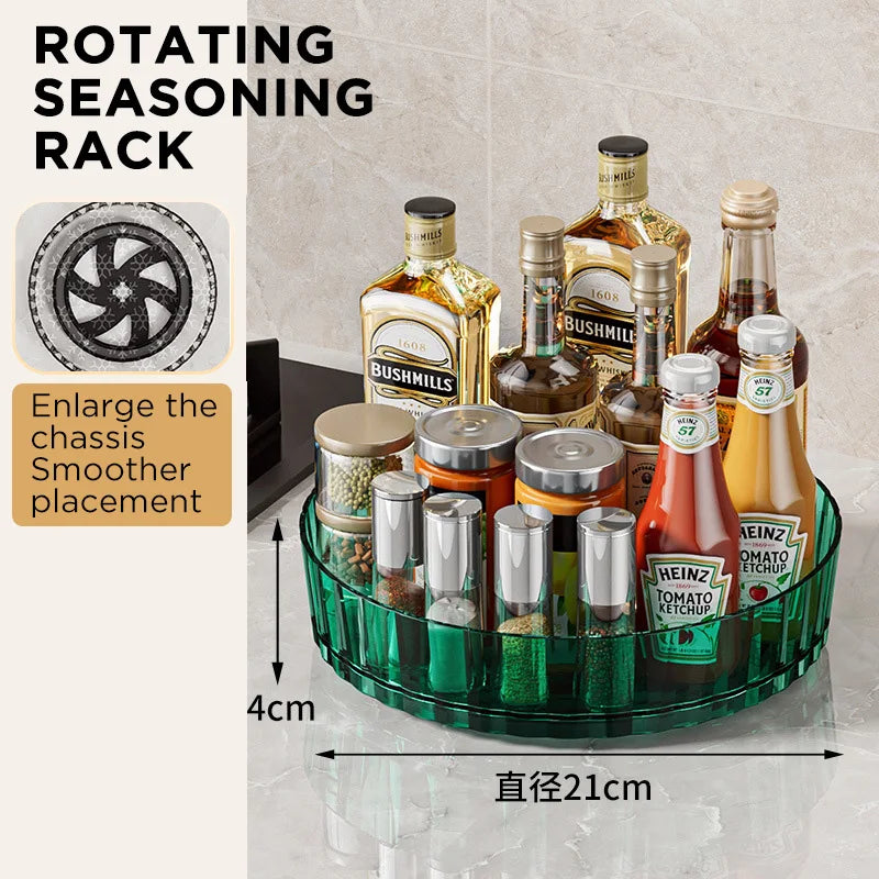 360° Rotating Storage Tray – Kitchen & Bathroom Organizer