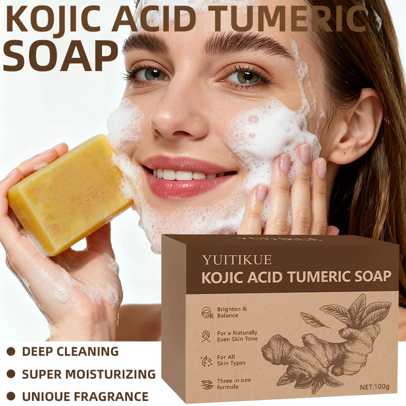 Turmeric Kojic Acid Cleansing Bar – Brighten & Deep Cleanse Cleansing Bar Soap Zpaxo