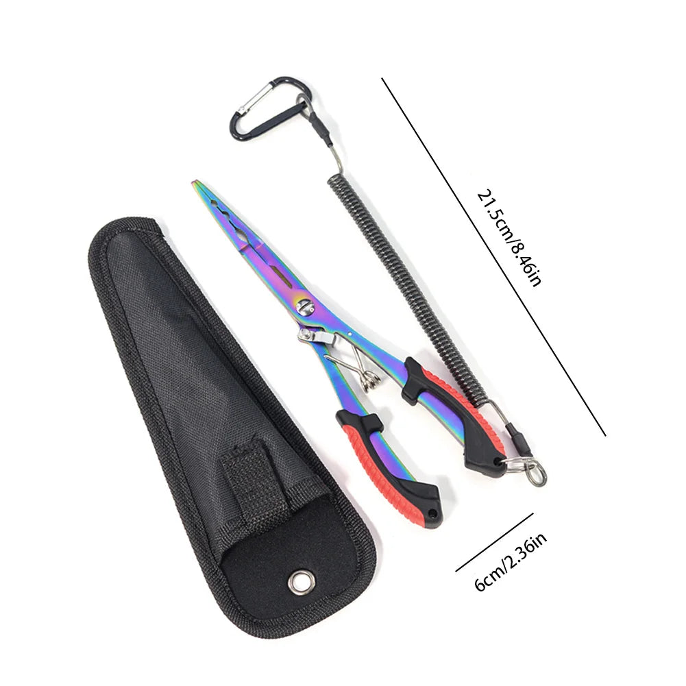 Multifunctional Fishing Line Cutter Scissors Long Nose Fish Tongs