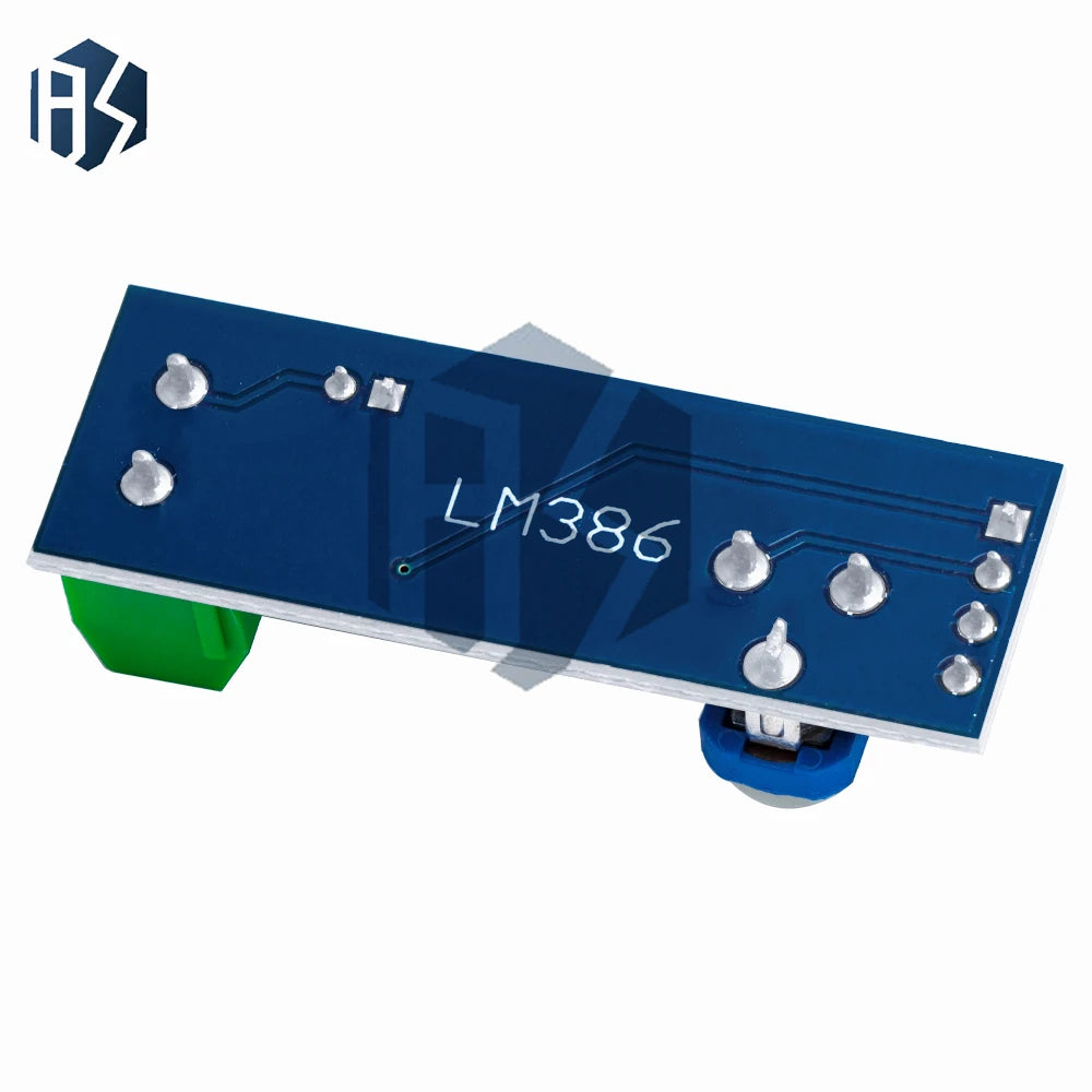 LM386 Audio Amplifier Module - 200x Gain, 5V-12V Input, 10K Adjustable Resistance, Compact Design for DIY Audio Projects and Po Zpaxo
