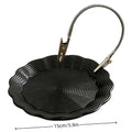 Metal Incense Coil Holder with Ash Tray – Indoor & Outdoor Stand Incense Coil Holder Zpaxo Black