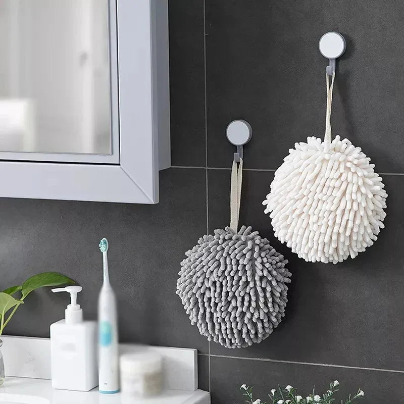 Chenille Hand Towel Ball – Quick-Dry Soft Microfiber 1/2/3 Pack