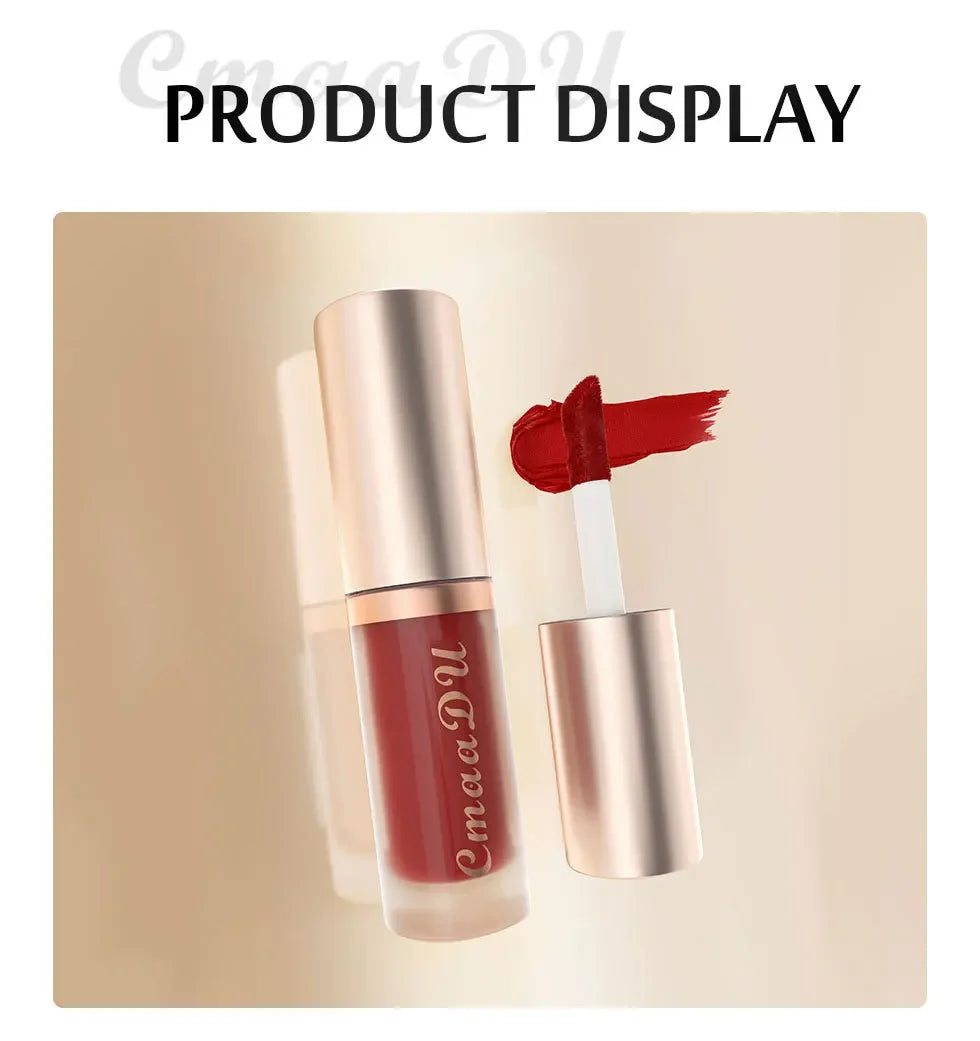 Waterproof Matte Velvet Lip Glaze Moisturizing Long Lasting Non-stick