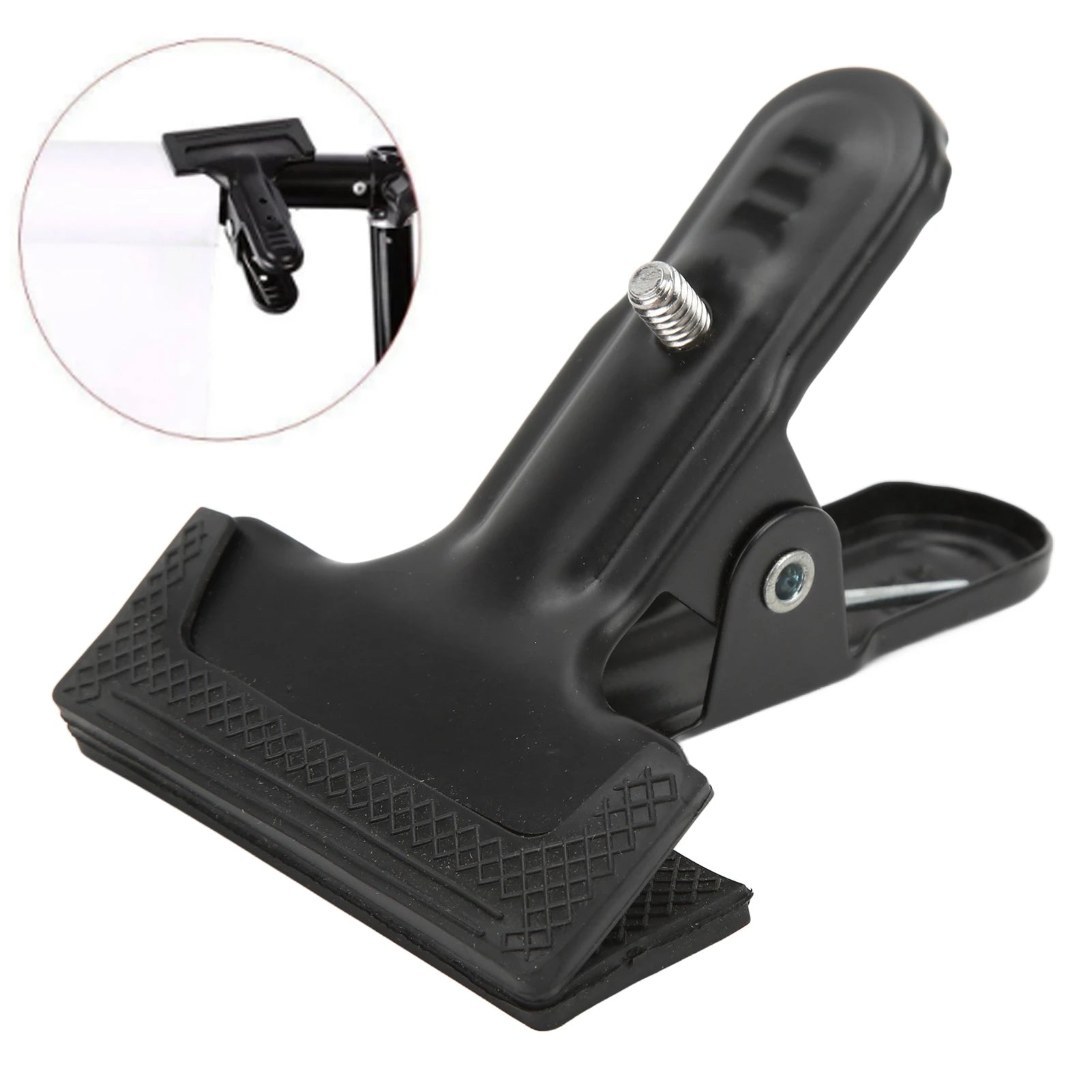 Background Cloth Clip 1 Screw Good Adhesion Rubber Coated Holder
