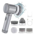 Electric Spin Scrubber Cordless 5 Replaceable Brush Heads Cleaning