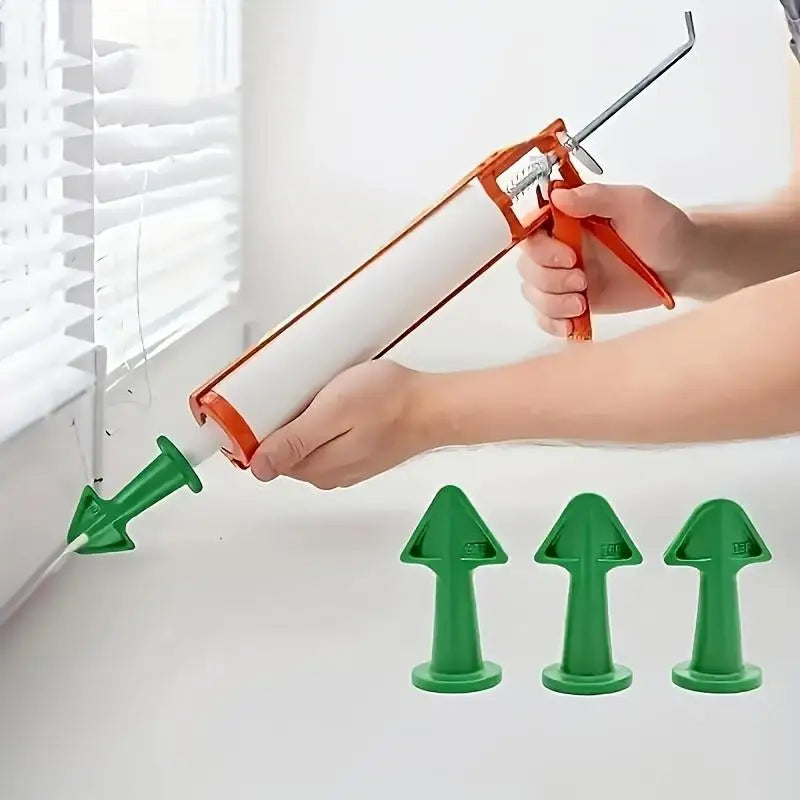 3/6pcs Multi-functional Sealant Nozzle Scraper Floor Caulking Tools Silicone Sealant Nozzles Kit Home Improvement Set Grout Tool Zpaxo