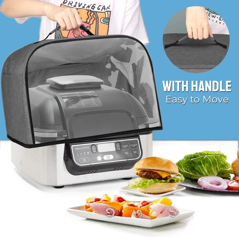 Storage Pockets Toaster Cover Durable Kitchen Dust Cap Air Fryer Hood