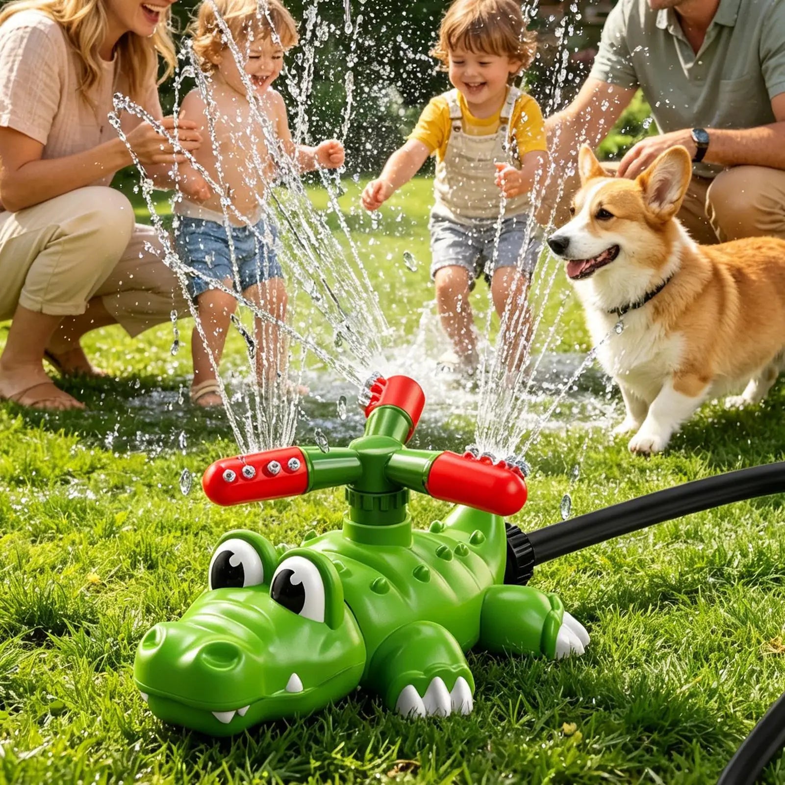 Kids Sprinklers Outside Cartoon Crocodile Rocket Launch Game Outdoor Zpaxo China Mainland