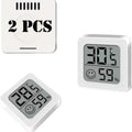 Mini LCD Hygrometer Thermometer Indoor Household New Digital Temperature Humidity Meter Digital Display Wall Mounted Sensor Zpaxo 2pcs