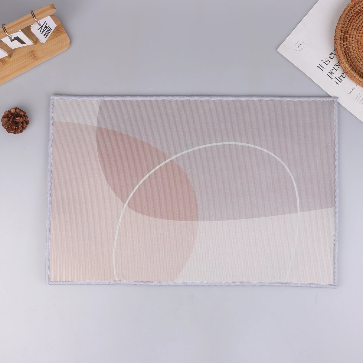 Simple Diatomite Bathroom Mat Household Doorway Water-absorbent Zpaxo A6