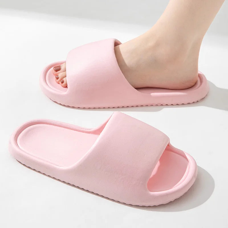 Soft Sole Eva Slippers Women Lightweight Non Slip Home Woman Men Zpaxo pink 36-37