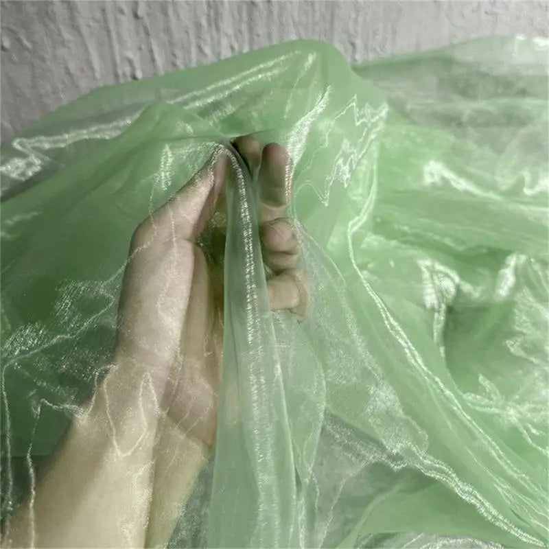 Portable Glitters Organza Materials Dance Costume Making
