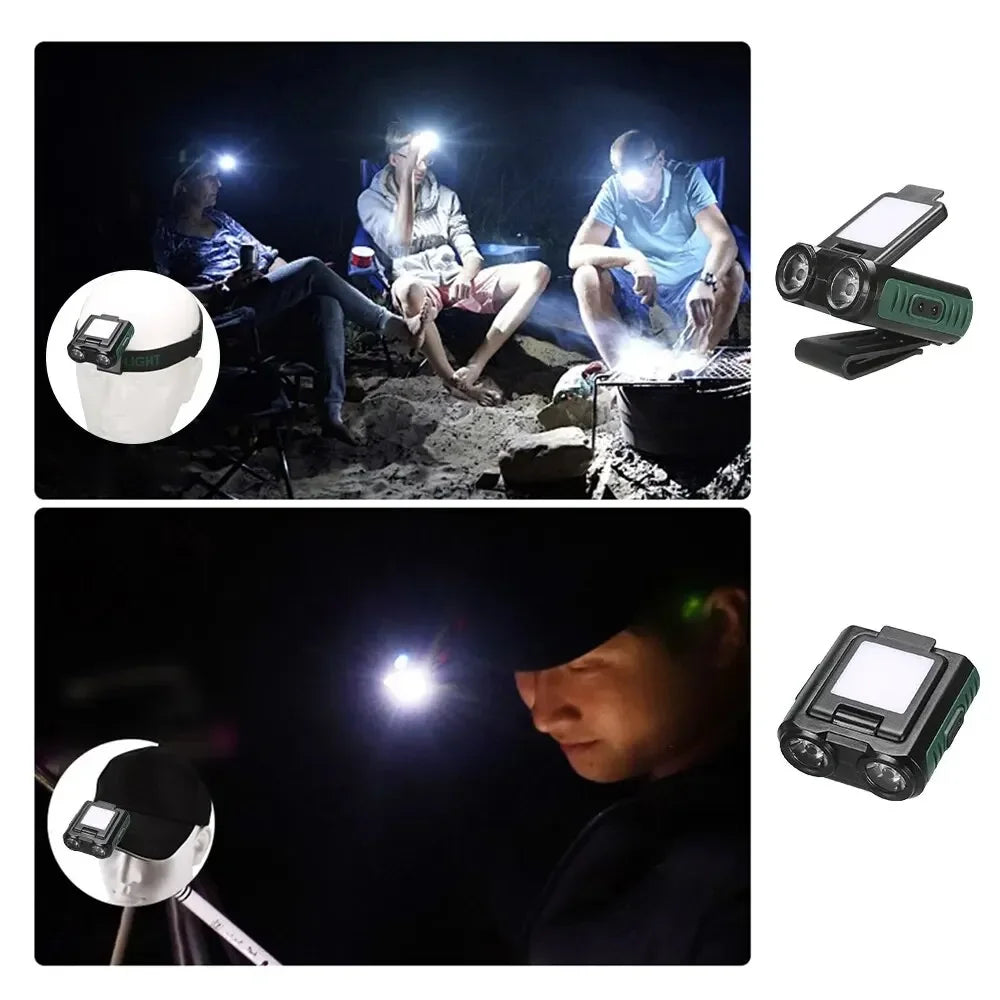 ESMARTER COB LED Headlamp – Gesture Sensor, USB-C Rechargeable LED Headlamp Zpaxo
