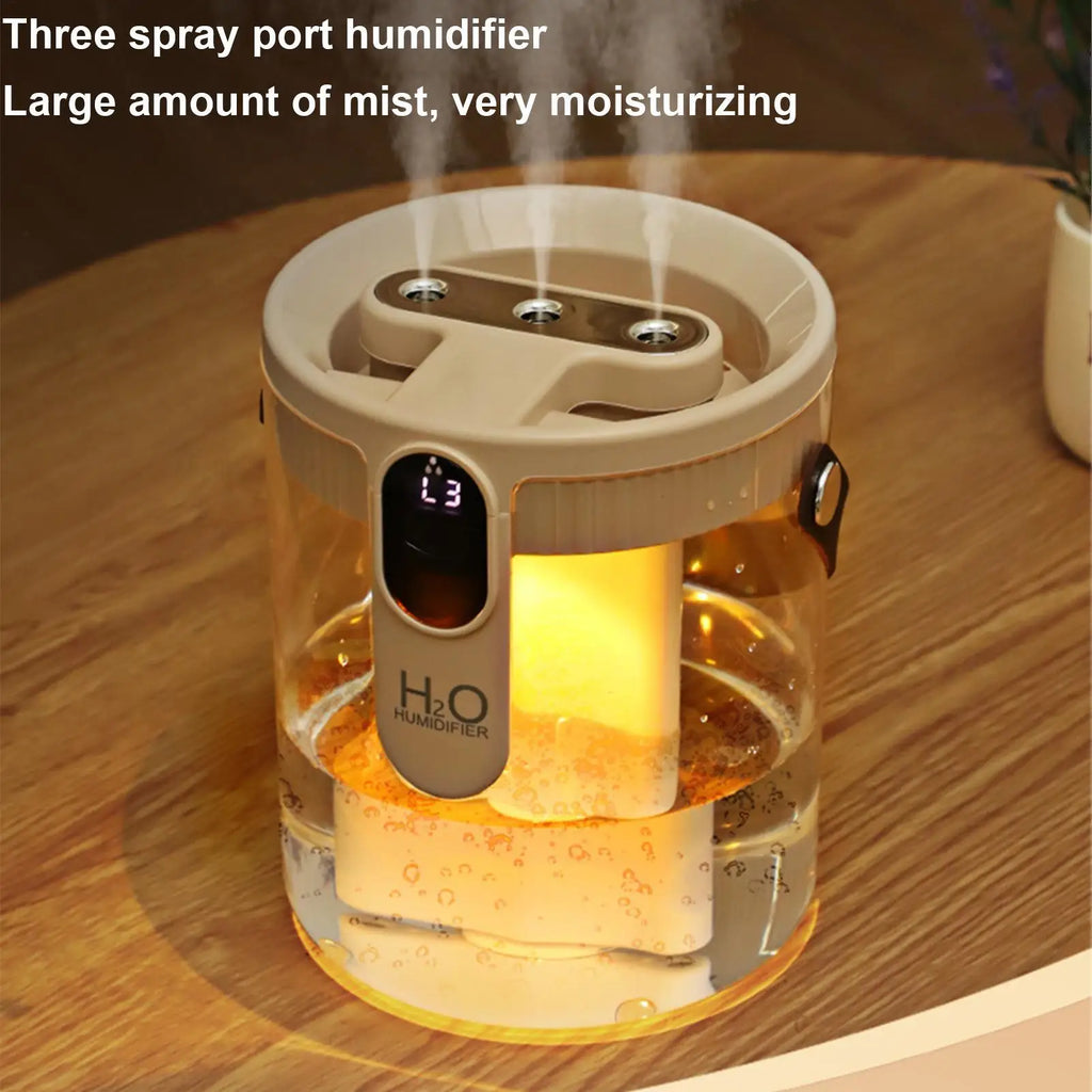 Quiet Humidifier 5 Mist Levels 3 Nozzles Maker Bedroom Home Office