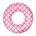 PVC Sequined Mermaid Swimming Ring Thickened Cute Inflatable Pool Float Sequin Underarm Rings for Outdoor Pool and Beach Zpaxo Pink
