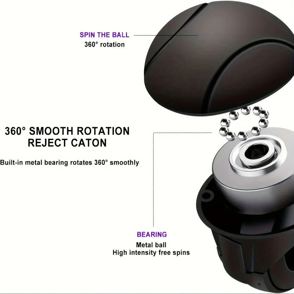Easy-grip Silicone Steering Wheel Knob 360 Smooth Rotation One-hand